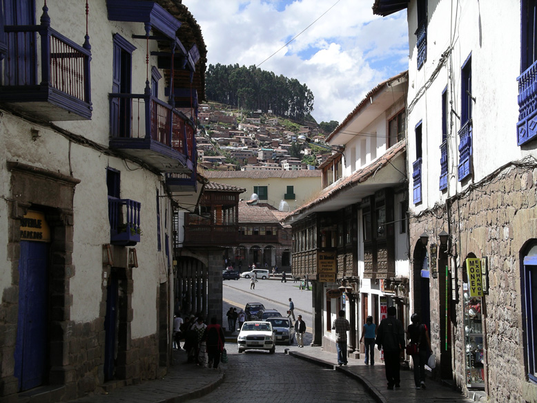 Calles de Cuzco. A mi me parece  la plaza de Turegano.